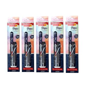 Camlin Presa roller pen is a long distance runner. Lasts 3 times longer than ordinary gel pens. 0.7mm tip for smoother writing experience Waterproof ink Gives three times longer writing Refillable Includes 1 pen and 1 blue cartridge Available in blue and black ink
