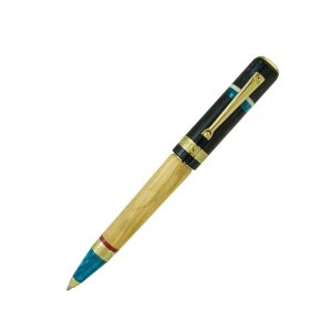 The new Delta Città di Amalfi collection is as beautiful as the Italian coast which inspires its name. Situated in Italy’s Campania region, Amalfi is famous for its handcrafted paper making tradition, the production of Limoncello liqueur, medieval art and architecture, as well as its dramatic cliffs and coastal scenery. The Amalfi pens feature solid olive wood barrels, hand-turned Italian resin caps and ends in striking, marbled Mediterranean blues, and warm gold-plated accents. Delta has added unique details: a Maltese cross engraved on the rolling-ring clip, a mariner’s compass engraved on the end of the barrel, and a medallion with the crest of Città di Amalfi Antica Republica Marinara on the crown. The Amalfi fountain pen holds a Delta Fusion nib in 18K gold and steel and a convertible-piston filling system. A capped rollerball and twist-action ball pen complete the appealing collection. Delta Citta Di Amalfi Ballpoint Pen Features: Inspired by the Italian coast Solid olive wood barrel Hand turned Italian resin cap and ends Features beautiful Mediterranean blue colors Gold accents Maltese cross engraved on rolling ring clip Twist Action Gift box