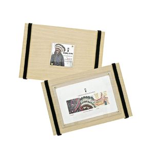 Delta celebrates the Native American People with a collection of writing instruments as engaging mystical and timeless as the truly American cultures that predate history itself with this Special Limited Edition Native American Celebration Series Broad Point Fountain Pen featuring Vermeil trim. Exquisitely packaged in a Luxury Tanganika Wood gift box which converts to a picture frame. The Indigenous peoples of North America are celebrated in traditional earth tones of umber, green and black swirled resin. The Celebration version of the pen features six diamonds set in the cap ring and is limited to 92 pieces. Broad 18 K gold nib. The wooden box is designed as a picture frame. BODY: Umber, green and black swirled resin CLIP: Vermeil with Native American Accent. NIB: 18KT Gold engraved with Native American logo. Different versions have platinum or gold mask. CAP & BODY: Hand-formed acrylic resins replicating Native American dream art. TRIM: Vermeil & Celebration has solid gold with solid gold central ring. PACKAGING: Luxury Tanganika Wood gift box which converts to a picture frame. Limited edition 92 pieces
