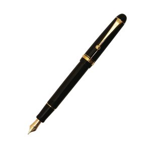The Pilot Custom 74 is often considered to be one of the best “next step” pens for people who have decided to delve more deeply into the fountain pen hobby. It is an entry to the world of gold nibs. The Custom 74 is a classically designed fountain pen, simple yet sophisticated. The shape is traditional, with a rounded-end barrel design and a classic Pilot clip shape. The opaque barrel adds a classic touch, especially with some earthy Pilot has chosen. It is a very light weight pen, perfect for long writing hours. The Custom 74 feature a relatively stiff, 14k gold Pilot nib that offers a super smooth writing experience. Model : Custom 74 Black (FKKN12-SR-BEF-K) Product No. : 2168 Colour: Black Resin Trim : Gold plated Traditional cigar-shaped opaque body, classic design Cap is highlighted by one thin band and one thick band on which is stamped the words “Custom 74" Fill Mechanism : Converter or Cartridge (included CON-40 Converter) The pen’s ink flow is slightly wet of moderate, and thoroughly, completely, 100% consistent Body Material : Resin Nib : 14KT Gold, Extra Fine Nib  Gift Box Made in Japan