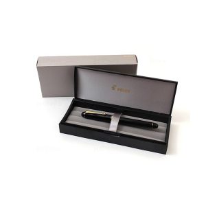 The Pilot Custom 74 is often considered to be one of the best “next step” pens for people who have decided to delve more deeply into the fountain pen hobby. It is an entry to the world of gold nibs. The Custom 74 is a classically designed fountain pen, simple yet sophisticated. The shape is traditional, with a rounded-end barrel design and a classic Pilot clip shape. The opaque barrel adds a classic touch, especially with some earthy Pilot has chosen. It is a very light weight pen, perfect for long writing hours. The Custom 74 feature a relatively stiff, 14k gold Pilot nib that offers a super smooth writing experience. Model : Custom 74 Black (FKKN12-SR-BEF-K) Product No. : 2168 Colour: Black Resin Trim : Gold plated Traditional cigar-shaped opaque body, classic design Cap is highlighted by one thin band and one thick band on which is stamped the words “Custom 74" Fill Mechanism : Converter or Cartridge (included CON-40 Converter) The pen’s ink flow is slightly wet of moderate, and thoroughly, completely, 100% consistent Body Material : Resin Nib : 14KT Gold, Extra Fine Nib  Gift Box Made in Japan