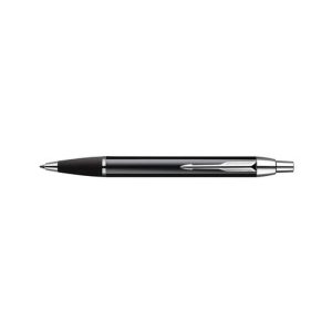 Parker IM, with its smart choice of high quality finishes, matches just about any style or mood you’re in. Focused on comfort and simple, high-performance functionality, its tapered contemporary shape teams up with the versatile appeal of metal to give instant modern style from PARKER. Parker IM Black Lacquer CT Ballpoint Pen is ideal as a gift for everyone on all kinds of occasions like birthdays or as a Parker Christmas gift. This product is perfect for all companies who wants to give Parker gifts for their employees, partners or investors. Once you feel the grace and fluidity in writing of this product you can get Fountain Pen and Rollerball Pen matching to the set. This Parker Ballpoint Pen can be refilled with every Parker Ballpoint refill. Lacquered in deep black finish with chromed trims. Quinkflow® technology for a smoother, cleaner & more consistent writing performance, in a word the greatest PARKER ballpoint ever. This Parker Ballpoint Pen comes with a Ballpoint refill in random colour Black or blue. Presented in its PARKER gift box. Black lacquer complemented with chrome finish trims. Blue medium refill. Push Button Action Lacquer On Brass Cap Package in Parker gift box.