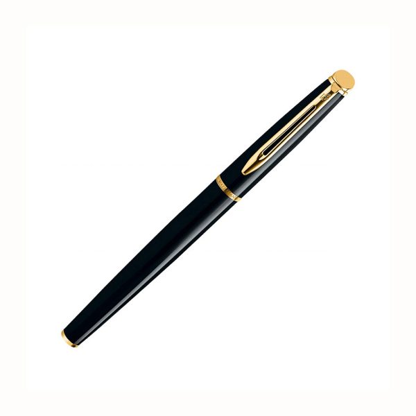 Waterman | The Hemisphere Collection Subtle sophistication with a clean contemporary design and crafted quality. Refined details frame a creatively practical slim shape and give the kind of must have style, polish and elegance that fits in anytime, anywhere. A new elegant accessory by Waterman brought in India/Nepal by Luxor Writing Instruments Pvt Ltd. Hemisphere Mars Black GT FP: A beautiful basic with a brilliant shine, the black and gold duo in superior smooth lacquer and valuable 23.3 K gold plate, making it timeless in its simplicity. New Deep Black Lacquer cap and barrel with Gold plated clip (GT Version) and stainless steel Hemisphere iconic nib with a modernized decor. Available in Fine medium modes. Colour: Deep Black Lacquer Finish: Glossy  Trim : Gold-Plated  Material: Metal Pen opening mechanism: Cap on cap off Clip material: Carbon steel Nib : Stainless steel Gold plated Nib Made in India