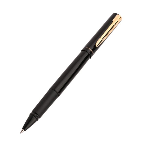 Waterman Phileas Lacque Black GT Rollerball Pen Waterman Phileas makes each moment refreshingly elegant. In the spirit of Waterman innovation, it redefines timeless lines with a new focus on streamlined simplicity. Striking clean design and noble materials come together for a delightful writing experience to inspire your most creative thoughts. What better accessory for that lively imagination of yours. Body Colour : Black Finish: Glossy Body material: Metal Pen opening mechanism: Cap on cap off Clip material: Carbon steel Ink Colour: Black Presented in luxury gift box
