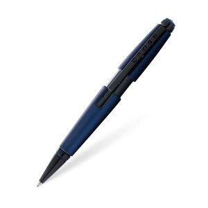 SLIDE INTO ACTION - Twisting and Clicking, Not Necessary. Playing, Necessary. For those that want to have a little fun while getting down to business, this capless rollerball pen combines performance and practicality with play-ability. Just slide it open, unleash your thoughts, and then snap it shut. Slide open. Snap shut. Slide open. Snap shut. You won’t be able to resist the temptation to play with the new Cross® Edge. Converts to ballpoint pen simply by changing refill Innovative slide-open technology for single-handed operation Punched-out logo detailing on clip Modern matte blue lacquer finish Polished black PVD appointments and center Innovative capless slide-and-snap mechanism Exclusive Gel Ink Rollerball formula flows flawlessly for a smooth writing experience Includes 1 Black Gel Ink Rollerball Refill (#8523) in pen New Gel Ink Rollerball Refills available in Red (#8013) and Purple (#8014) Can easily be converted to a ballpoint by using Jumbo Medium Ballpoint Refill (#8562-1) Premium Gift Box