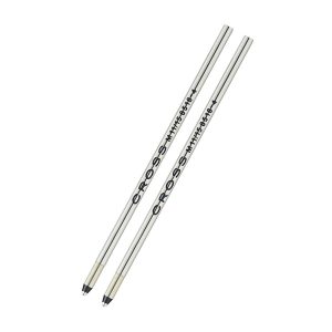 Cross 8518-5 Mini Ballpoint Pen Refill (M) Set of 2 – Black These Cross medium Mini Ballpoint pen refills can be used with Tech 3, Tech 3+ pens. The pack contains two refills. Compatible with Tech 3, Tech 3+ pens Suitable for Cross medium mini-ballpoint pens Dual Pack Made in China