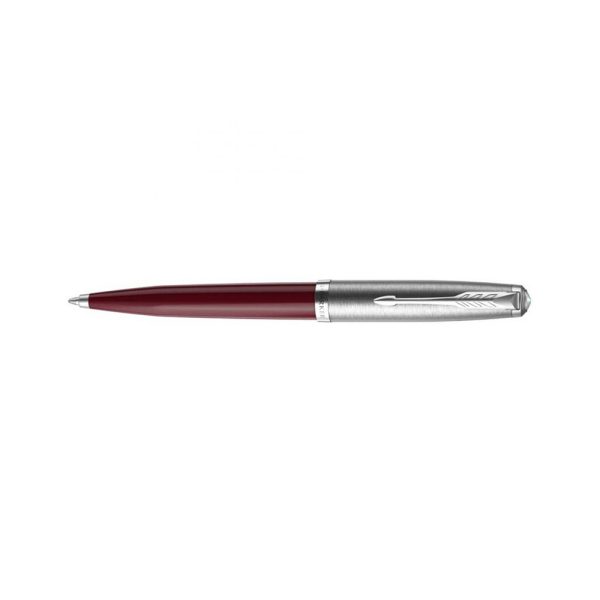 Parker 51 Burgundy CT Ballpoint Pen The Parker 51 is as groundbreaking today as it was when first launched in 1941. This unique writing instrument is inspired by the pen once hailed as the ‘world’s most wanted’ – retaining its distinctive streamlined silhouette and iconic hooded nib; yet is made for the future – this pen is hand assembled and made from durable precious resin, benefitting from Parker’s expertise and reputation for superior craftsmanship. From conception to assembly, the attention to detail is second to none. The cap is decorated with a complementary metallic jewel and each finish is inspired by heritage colors of the past, a tribute to the original Parker 51 range. Inspired by the past. Made for the future. The Parker 51 Burgundy CT features a streamlined silhouette and iconic hooded stainless-steel nib. Hand assembled using durable Burgundy precious resin, complemented by a stainless steel cap, palladium cap jewel and trims. Parker 51 is a modern take on the original icon once hailed as the ‘world’s most wanted’ first launched in 1941. Durable glossy Burgundy precious resin barrel and stainless steel cap with palladium finish trims and the signature PARKER arrow clip Twist-action medium tip ballpoint pen is fitted with a Quink Flow refill for optimal flow and smooth writing Benefitting from Parker’s expertise for superior craftmanship. A unique yet sophisticated gift, your Parker 51 ballpoint pen is presented in a premium PARKER gift box with a black ink refill