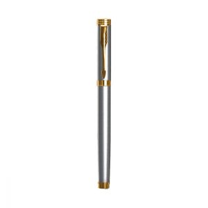 Parker Folio Stainless Steel Gold Trim Roller Ball Pen with a very slim & attractive design comes with German Ink technology which gives smooth handwriting. It feels very Premium & smooth in hand. Pen Opening Mechanism: Cap on/ cap off Body & Design Finish: Stainless Steel Trim & Body Refillable Refill Smooth stainless steel cap and barrel with Gold trim clip. Attractive Packing for Gift.