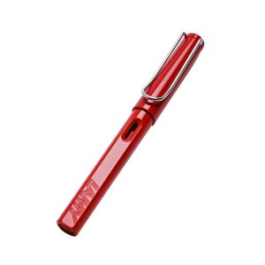 LAMY safari red Fountain pen EF Many attractive colours, timeless design, perfect ergonomics. These are just some of the reasons that the LAMY safari is one of the most popular writing instruments worldwide. Distinctive recessed grip guarantees writing comfort. Sturdy plastic, shiny red / metal clip / ergonomic grip / steel nib, polished / with ink cartridge LAMY T 10 blue / with converter Z 28