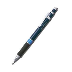 TLG Mechanical Pencil – A popular classic in the world of mechanical pencils. Ideal for study, school or in the office. It convinces with its technical components such as an ergonomic rubber grip zone, a fixed 4mm lead guide and a long-lasting twist eraser. On the one hand a partner for precise drawing and sketching, on the other hand a partner for fatigue-free writing. Dark Blue Ergonomic & non-slip rubber grip zone Fixed 4mm tip Extra long PVC & latex free twist eraser ISO color indicator Refillable leads and eraser Removable clip 0.7mm Lead Made in Japan