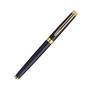 Waterman | The Hemispphere Collection, Subtle Sophistication With A Clean Contemporary Design And Crafted Quality. Refined Details Frame A Creatively Practical Slim Shape And Give The Kind Of Must Have Style, Polish And Elegance That Fits In Anytime, Anywhere. A New Elegant Accessory By Waterman Brought In India/Nepal By Luxor Writing Instruments Pvt Ltd. Hemisphere Mars Black Gt Fp: A Beautiful Basic With A Brilliant Shine, The Black And Gold Duo In Superior Smooth Lacquer And Valuable 23.3 K Gold Plate, Making It Timeless In Its Simplicity. New Deep Black Lacquer Cap And Barrel With Gold Plated Clip (Gt Version) And Stainless Steel Hemisphere Iconic Nib With A Modernized Dcor. Colour - Matte Black Trims metal - 23K gold plated Cap Material - Brass Smooth Matt Black Lacquer Material - Brass Smooth Matt Black Lacquer Clip - Golden with 23K Gold Cap on-off mechanism Pen come with Convertor Nib - Stainless Steel Hemisphere Iconic Nib With A Modernized Dcor. Made in India