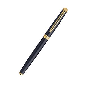 Waterman | The Hemispphere Collection, Subtle Sophistication With A Clean Contemporary Design And Crafted Quality. Refined Details Frame A Creatively Practical Slim Shape And Give The Kind Of Must Have Style, Polish And Elegance That Fits In Anytime, Anywhere. A New Elegant Accessory By Waterman Brought In India/Nepal By Luxor Writing Instruments Pvt Ltd. Hemisphere Mars Black Gt Fp: A Beautiful Basic With A Brilliant Shine, The Black And Gold Duo In Superior Smooth Lacquer And Valuable 23.3 K Gold Plate, Making It Timeless In Its Simplicity. New Deep Black Lacquer Cap And Barrel With Gold Plated Clip (Gt Version) And Stainless Steel Hemisphere Iconic Nib With A Modernized Dcor. Colour - Matte Black Trims metal - 23K gold plated Cap Material - Brass Smooth Matt Black Lacquer Material - Brass Smooth Matt Black Lacquer Clip - Golden with 23K Gold Cap on-off mechanism Pen come with Convertor Nib - Stainless Steel Hemisphere Iconic Nib With A Modernized Dcor. Made in India