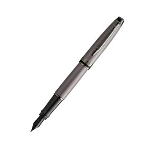 It is the unrivalled interplay between excellence and advancement that makes an Expert stand out. This same mastery is reflected in the new Waterman Expert Metallic Special Edition Collection, creating a Fine Writing instrument for true experts in their fields.  Made with 130 years of craftsmanship and shaped by the finest contemporary India design trends, this collection is not only a stylish companion in everyday successes but also an outstanding lifestyle accessory.   The four exclusively crafted pens each feature black ruthenium-plated trims, black PVD-coated stainless steel nibs, and metallic effect lacquer and are, quite simply, made to stand out.  Metallic Silver Trendy and contemporary metallic finish combined with a timeless, cigar-shaped silhouette Black ruthenium plated trims and a black PVD coated stainless steel nib for bold, assertive style Made in India, benefitting from Waterman’s in house craftsmanship and over 130 years of experience A timeless and elegant gift, your Waterman Expert Metallic fountain pen is presented in a premium Waterman gift box with a Waterman ink cartridge