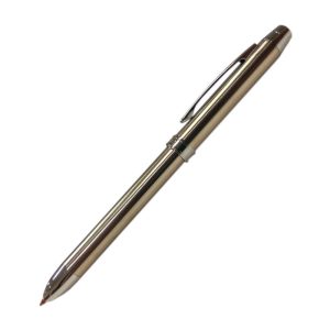 ELE SS. Striking but not ostentatious. Our top-of-the-range multifunction pen. Elegant, timeless, Japanese design. Matt stainless steel barrel with silver or gold applications. The pen for the brilliant conclusion of a contract and for all occasions where you want to sign your name in style. The two colour-differentiated ballpoint pens keep changes in view at all times. The integrated mechanical pencil ideally complements the function. For yourself or as a gift. A gift that leaves an impression. The matching refills for everlasting writing pleasure are of course available in the accessories. ELE SS - Multifunction pen 360° twist mechanism in both directions 2 ballpoint pens 0.7mm blue/red writing 1 mechanical pencil 0.5mm incl. 2 TECHNO POYMER leads HB High quality PVC & latex free eraser Silver coloured ring metal clip & tip MACH INK for noticeably comfortable writing All leads refillable Incl. instructions for refilling Packed in black gift box with silver PENAC signet 