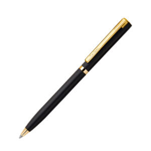 Pierre Cardin Pride Ball Pen, A perfect way to revel in your power to express. To possess a pen with integrity of quality and perfect design becomes a symbol of nobility. A matt black finish Ball point pen not only enhances your writing experience but also aids your style of writing and can be easily swapped with a new refill when it runs out of ink. The Twist Mechanism pen comes in blister packaging which ensures the safety of the pen from damages and dust. Proudly made in India. Matte Black Barrel with Gold-Plated Trim  Metal Ball Pen with Antique Etched Design Ball Pen fitted with Black Beauty Fine Point Blue Refill Twist action Ball Pen packed in Metal Gift Box