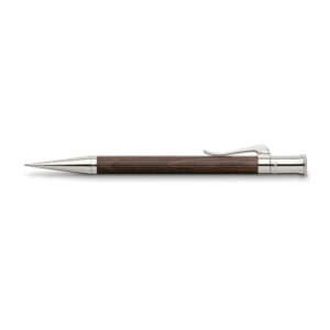 Propelling pencil Classic Grenadilla The fluting - the filigree groove structure - is the defining design element of the Classic line. The writing instruments in the series are available in solid 925 sterling silver, in a completely platinum-plated finish or with a finely fluted barrel made of ebony, pernambuco, grenadilla or macassar wood. Thanks to their long growth phase, the noble woods are extremely hard and resistant. Their individual grain, beautifully accentuated by the platinum-plated finishes, makes each pen unique. Barrel made of Grenadilla wood Platinum-plated metal parts Solid, spring-loaded clip Break resistant lead, 0.7 mm, hardness B Reservoir for spare leads Detachable end cap Replaceable white eraser Elegant gift box included