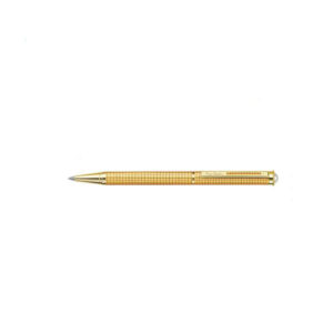 Pierre Cardin, renowned for its legacy of sophistication and innovation, extends its timeless elegance to the world of writing instruments. Established by the visionary French designer Pierre Cardin, the brand has consistently delivered products that epitomize quality and style. Pierre Cardin pens are a true testament to this commitment, combining superior craftsmanship with sleek design. Each pen is meticulously crafted to offer a smooth and effortless writing experience, making it an ideal choice for both everyday use and special occasions. With a range of styles and finishes, Pierre Cardin pens are designed to cater to discerning tastes, reflecting the brand's dedication to excellence. Elevate your writing with Pierre Cardin, where every stroke embodies elegance and precision. Gold Finish with Black pattern with Pearl Studded on Top Sleek Design Elegant Clip Gold Clip Made of Metal Jumbo Metal Refill Twist Mechanism Blister Gift Box
