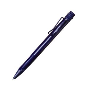 The Lamy Safari Dark Dust Ballpoint Pen is a special edition. This Ballpoint Pen features a Dark Dust (Dark Blue) body with matching PVD plated accents. The design that everyone knows and loves, The LAMY safari has enjoyed unbroken popularity worldwide since its market launch in 1980. Ballpoint pen for everyday use with ergonomic grip. Distinctive metal clip and robust body made of resistant, ABS plastic.The ultra-simple, push-button retract mechanism is gaitered with tactile. Including giant ballpoint pen refill LAMY M 16 in size M in black. Dark Dust (Dark Blue) Made from Dark Dust (dark blue) plastic barrel PVD Plated trim with Retractable mechanism Material: Plastic Black Refill has a medium nib with smooth-writing. Ballpoint pen is used with a large capacity LAMY M16 ink refill This Pen comes packed in a nice and elegant gift box Brand Origin: Germany Part No. : 4039777 Dark Dust (Dark Blue) Made from Dark Dust (dark blue) plastic barrel PVD Plated trim with Retractable mechanism Material: Plastic Black Refill has a medium nib with smooth-writing. Ballpoint pen is used with a large capacity LAMY M16 ink refill This Pen comes packed in a nice and elegant gift box Brand Origin: Germany Part No. : 4038776