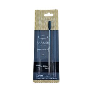 Parker Insignia Quink Ball Pen Refill (M) - Black Insignia ball pen refill - blue ink medium point QuinkFlow Twist, The smoothest, cleanest, and most consistent performance Parker ball pen refill ever.   Ink refill designed for ball pens QuinkFlow Twist Liability restricted to replacement of Product only Medium tip for your everyday writing 1N Ball Pen Refill