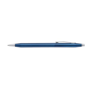 The Cross Classic Century Ballpoint Pen in Cobalt Blue with an engraved diamond pattern is a sophisticated writing instrument. Its sleek design features a striking cobalt blue barrel with a meticulously crafted diamond pattern that adds texture and elegance. The pen's chrome trim complements the vibrant color, enhancing its refined appearance. Known for its smooth writing performance, the pen offers a reliable, balanced feel, making it ideal for both professional and personal use. Engraving options allow for a personalized touch, making it a perfect gift or a prestigious addition to any collection. Sleek, modern design with an engraved diamond pattern that adds a touch of elegance. Sophisticated cobalt blue finish and matching trim exude understated luxury. Cobalt Blue features an engraved diamond pattern with chrome trim Polished chrome trim appointments Swivel-action propel/repel feature Black, medium ballpoint; comes with specially formulated ink that flows flawlessly for a superior writing experience Takes refill #8513; other ink colours and widths also available Premium Gift Box